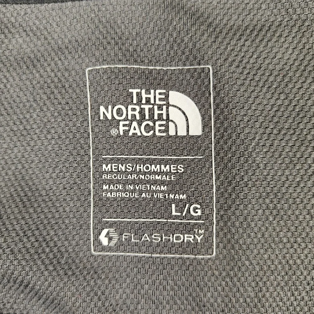 The North Face Pullover Mens Large Black‎ 1/4 Zip Long Sleeve Running FlashDry
